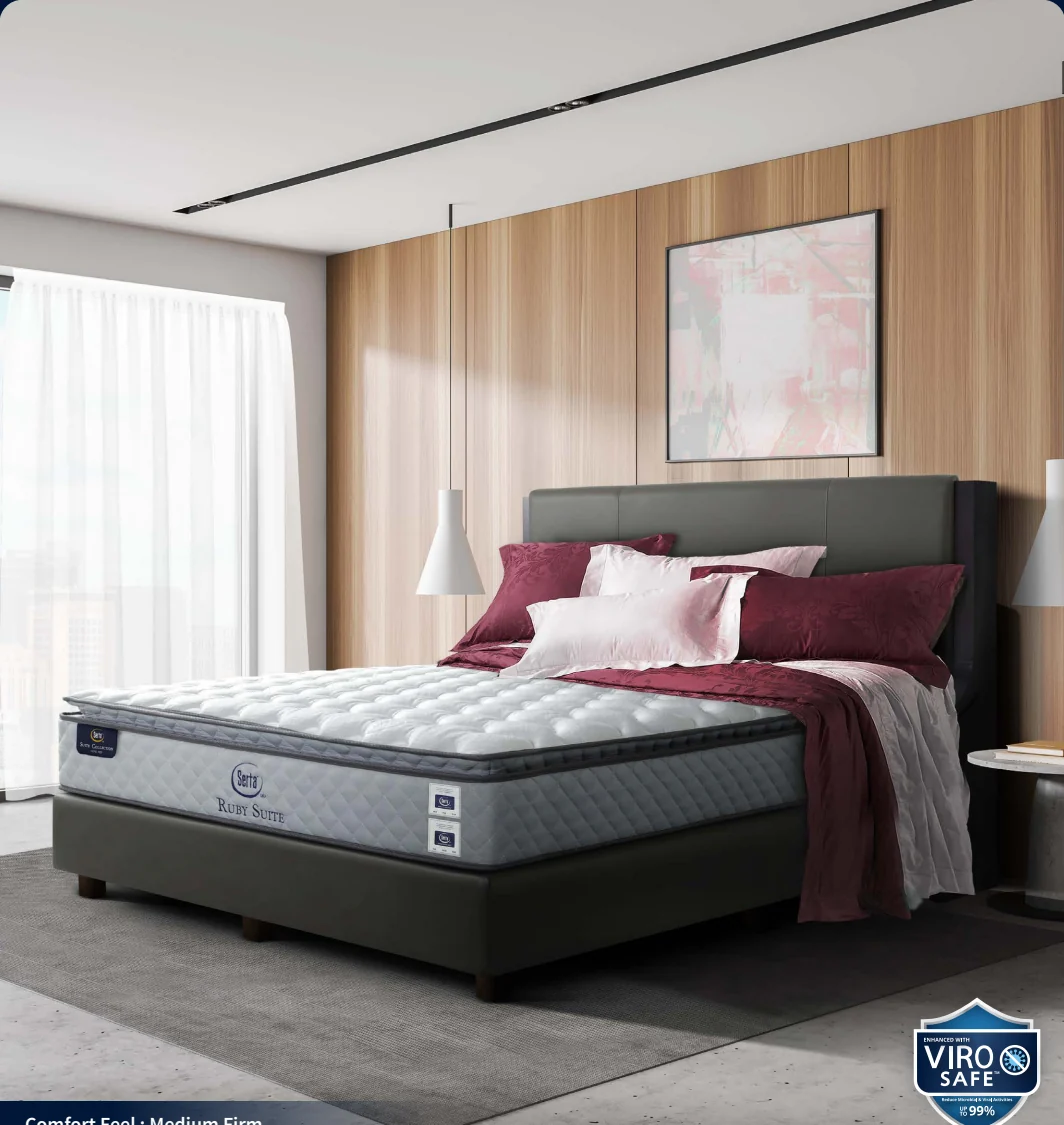 Ruby Suite Virosafe Serta mattress photo
